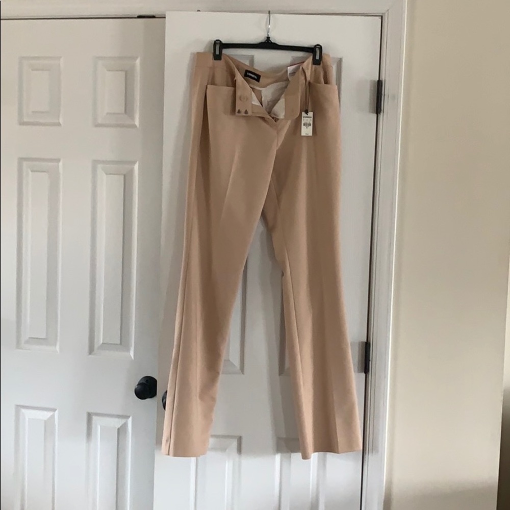 Express Barely Boot Low Rise Dress Pants